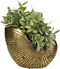SVJ Home Decorations Schelp Bloempot - 25x13x19 cm - Polyresin - Goud