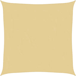 vidaXL - Zonnezeil - 2,5x2,5 - m - 100% - polyester - oxford - zandkleurig