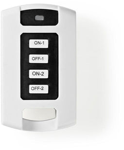 Nedis RFRC220WT - Afstandsbediening Smarthome - Draadloos met 2 kanalen - 53mm