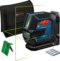 Bosch GLL 2-15 G Professional - Kruislijnlaser - Groene laserlijnen - IP 64 bescherming