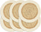 vidaXL - Placemats - 6 - st - rond - 38 - cm - jute - olijfgroen