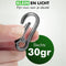 Travelhawk Karabijnhaak Sleutelhanger - Aluminium - Roestbestendig - Zilver (3 stuks)