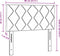 vidaXL - Hoofdbord - met - Diamond - Blokken - Ontwerp - Lichtgrijs - 80 - cm - Stof