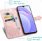 iMoshion Hoesje Geschikt voor Xiaomi Redmi Note 9T (5G) Hoesje Met Pasjeshouder - iMoshion Mandala Bookcase - Rosé Goud