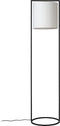 Atmooz - Vloerlamp Moyo - Staande Lamp - Stalamp - Woonkamer - Zwart en witte kap - Hoogte 150cm - Metaal
