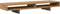 vidaXL - Monitorstandaard - 100x27x15 - cm - bewerkt - hout - artisanaal - eiken