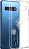 iMoshion Hoesje Geschikt voor Samsung Galaxy S10 Hoesje Siliconen - iMoshion Design hoesje - Wit / Transparant / Dandelion