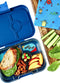 Yumbox Panino - lekvrije Bento box broodtrommel - 4 vakken -Monte Carlo Blue / Race Cars tray