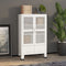 vidaXL - Opbergkast - industrieel - 70x40x115 - cm - metaal - wit