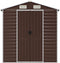 vidaXL - Tuinschuur - 191x300x198 - cm - gegalvaniseerd - staal - bruin