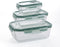 Quid Minimal - Set Lunchboxen - 330 ml 800 ml 1,8 L - Groen (3 stuks)