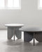 DTP Home Coffee table Melo Air, set of 2,40xØ55 cm (color: Frost) / 35xØ75 cm (color: Dusk), mortex