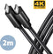 Axagon BUCM32-CM20AB - Aansluitkabel USB-C - 2 m 20 Gbit/s gegevensoverdracht - Zwart