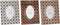 Fotolijsten DKD Home Decor Geometrisch Hout Scandinavisch (3 Onderdelen)