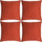 vidaXL - Kussenhoezen - linnen - look - 50 - x - 50 - cm - antraciet - 4 - stuks