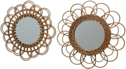 Decoris Spiegel wilg Ø38-H3cm (1 stuk) assorti