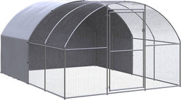 vidaXL - Kippenren - 3x4x2 - m - gegalvaniseerd - staal
