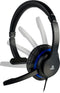 Bigben Interactive PS4OFCOMMUNICATOR - Mono Chat Headset - 270° Draaibare Microfoon - Blauw Zwart