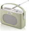 Swan Draagbare Retro Radio DAB+ - Groen - met Bluetooth