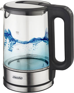 Mesko MS 1301B - Glazen Waterkoker - Temperatuurregeling 60-100°C - Zwart