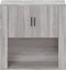vidaXL - Wandkast - 80x33x80 - cm - bewerkt - hout - grijs - sonoma - eikenkleurig