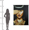 Wants&Needs - Wanddoek - schilderij - wandkleed - wandversiering - Cleopatra - fluweel - Velvet - Goud - zwart - 140 X 170 cm