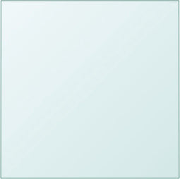 vidaXL - Tafelblad - 60x60 - cm - gehard - glas - transparant