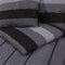 vidaXL - Dekbedovertrekset - 155x220 - cm - katoen - donkergrijs