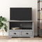 vidaXL - Tv-meubel - met - 2 - lades - BODO - 91,5x44,5x56 - cm - grenenhout - grijs