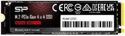 Silicon Power UD90 - SSD 1TB - PCIe Gen 4x4 tot 5000MB/s lezen en 4800MB/s schrijven - M.2 2280