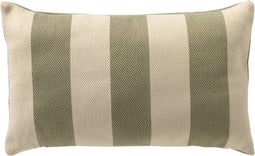 Dutch Decor CYRUS - Outdoor kussenhoes 30x50 cm - waterafstotend en uv-bestendig - gestreept - Swamp - groen