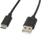 Lanberg CA-USBO-10CC-0018-BK - USB 2.0 naar USB-C Kabel - 480 Mb/s - Zwart