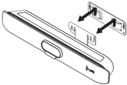 POLY Studio X30 - VESA- en wandbevestiging - Wit