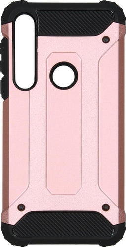 iMoshion Hoesje Geschikt voor Motorola Moto G8 Plus Hoesje - iMoshion Rugged Xtreme Backcover - Rosé