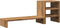 vidaXL - Monitorstandaard - met - bureau-organizer - hout - artisanaal - eiken