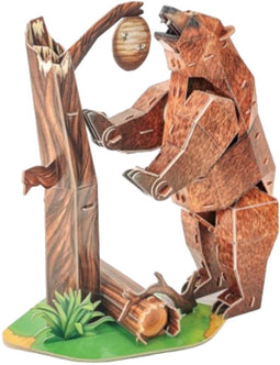 Cubic Fun 3d Puzzel NG Bruine Beer.