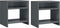 vidaXL - Nachtkastjes - 2 - st - 40x30x40 - cm - bewerkt - hout - grijs