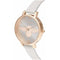 Olivia Burton 3D Bee Big Dial Blush - Dameshorloge - OB16AM158 - Lederen horloge - Rosegoud - Grijs - 38 MM