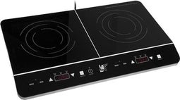 Lafe - Elektrische Kookplaat - Inductiekookplaat - Campingkooktoestel - Elektrisch - Draagbaar - 3500W - dubbel - CIY 002 - Zwart