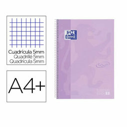 Oxford - Boek over Ringen A4 - 80 Lakens - Ruitjes (5 stuks)