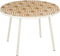 Mica Decorations Odile - Bijzettafel voor Buiten - H38 x Ø58 cm - Metaal - Bruin Wit
