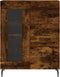vidaXL - Dressoir - 69,5x34x90 - cm - bewerkt - hout - gerookt - eikenkleurig