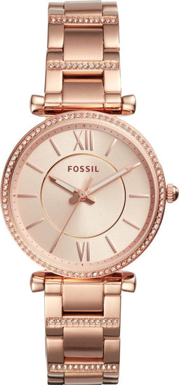 Fossil Carlie ES4301 - Dameshorloge 35 mm - Quartz - roségoud
