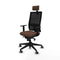 Piqueras y Crespo 1D066G2 - Bureaustoel - Hoofdsteun - Donkerbruin