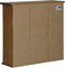 vidaXL - Hangkast - HALDEN - 2 - schuifdeuren - 75x22,5x70 - cm - grenenhout