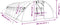 vidaXL - Tuinkas - met - stalen - frame - 32 - m² - 8x4x2 - m - wit