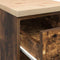 vidaXL - Garagekast - 30x51x85 - cm - massief - grenenhout - gerookt - eiken
