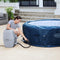 Bestway Lay-Z-Spa Milan - Jacuzzi - Opblaasbaar - Zwembad - Hottub - Zwembadbescherming - Massagefunctie - Bruin - 196 x 196 cm