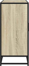 vidaXL - Dressoir - 92x35x76 - cm - bewerkt - hout - sonoma - eikenkleurig