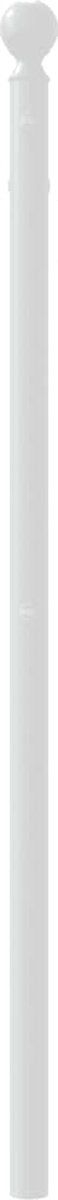 vidaXL - Hoofdbord - 80 - cm - metaal - wit